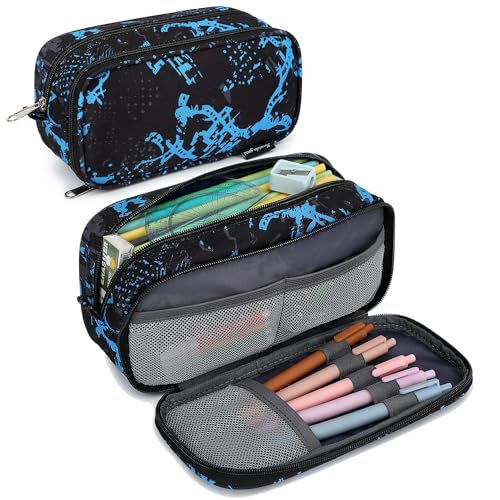 Mountain guest Pencil Cases for kids, Large Capacity Pencil Pouch, Office College School Marker Organizer Case pen for Men Women Adult Teens - Image 1