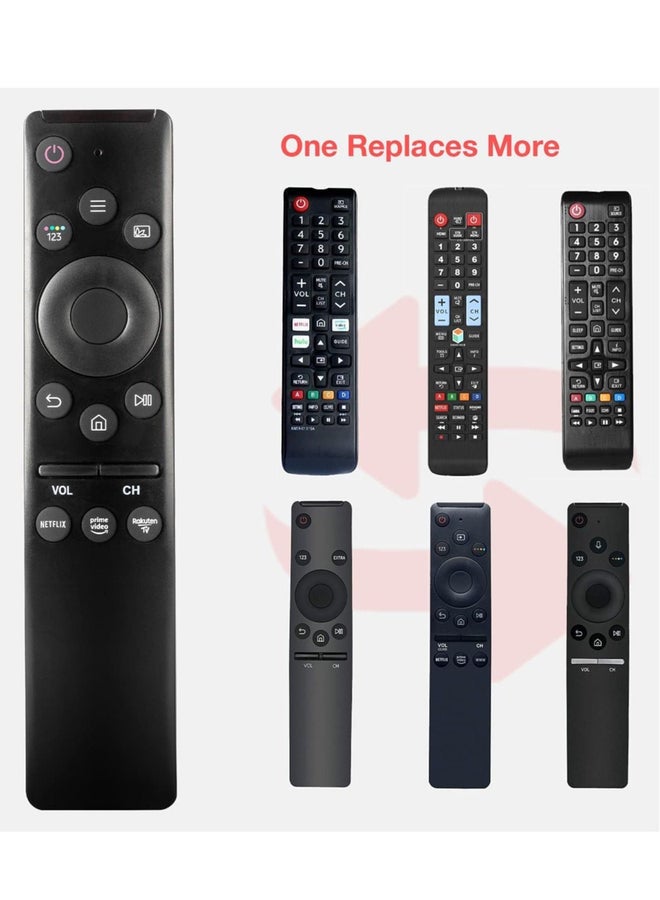 Universal Remote-Control for Samsung Smart-TV, Remote-Replacement of HDTV 4K UHD Curved QLED and More TVs, with Netflix Prime-Video Buttons