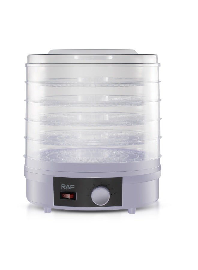 RAF Electric Food Dehydrator Machine 350W 5 Layer Fruit Dryer With Adjustable Heat Control Quiet Performance Large Capacity Transparent Drying Trays Suitable For Fruits Vegetables Mushrooms Herbs Meat And Healthy Snacks - Image 3