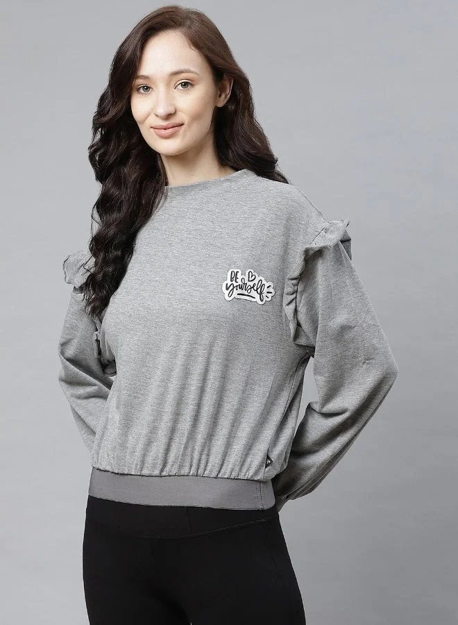 Hubberholme Grey Sweatshirt For Women