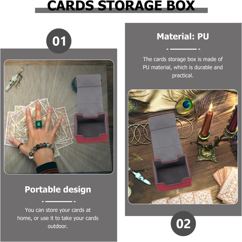 Games Cards Organizer Portable Card Box for Poker Business - -oh Travel Friendly - Image 1