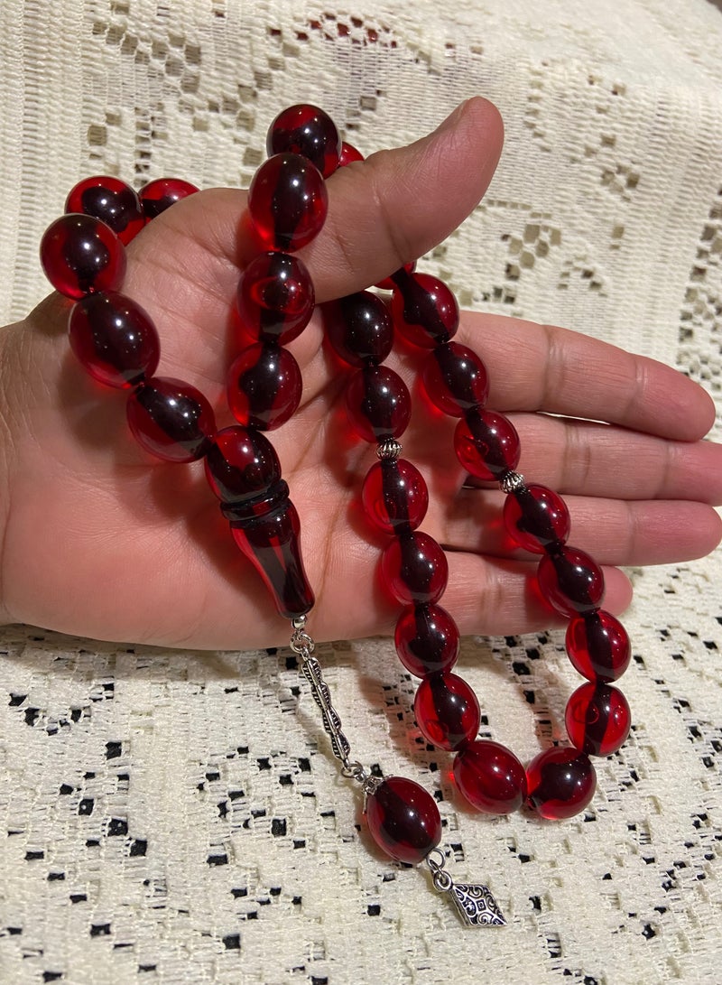 Faturan Prayer Beads For Men 33 Beads Size 13.5mm x 15.5mm - Image 2