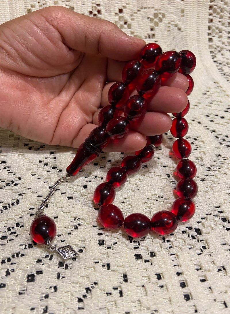 Faturan Prayer Beads For Men 33 Beads Size 13.5mm x 15.5mm - Image 4