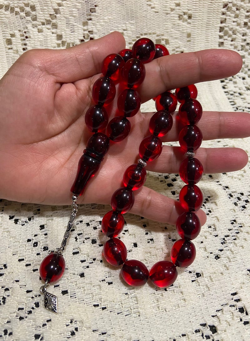 Faturan Prayer Beads For Men 33 Beads Size 13.5mm x 15.5mm - Image 3