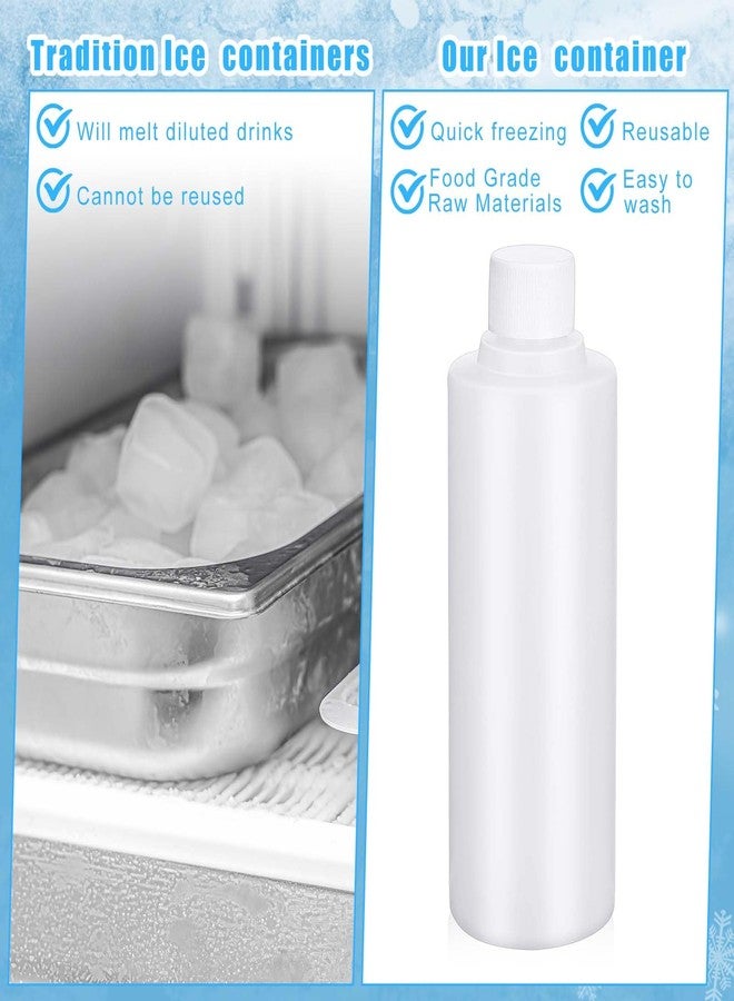 نوجو مجموعة نوجو من 6 قطع من أعواد الثلج البلاستيكية القابلة لإعادة الاستخدام سعة 16 أونصة مع غطاء، مناسبة للمشروبات، قابلة للغسل والتجميد، وتناسب زجاجات المياه ذات الفتحة الواسعة، وموزعات المشروبات، وقوارير البيرة، والقهوة. - Image 4