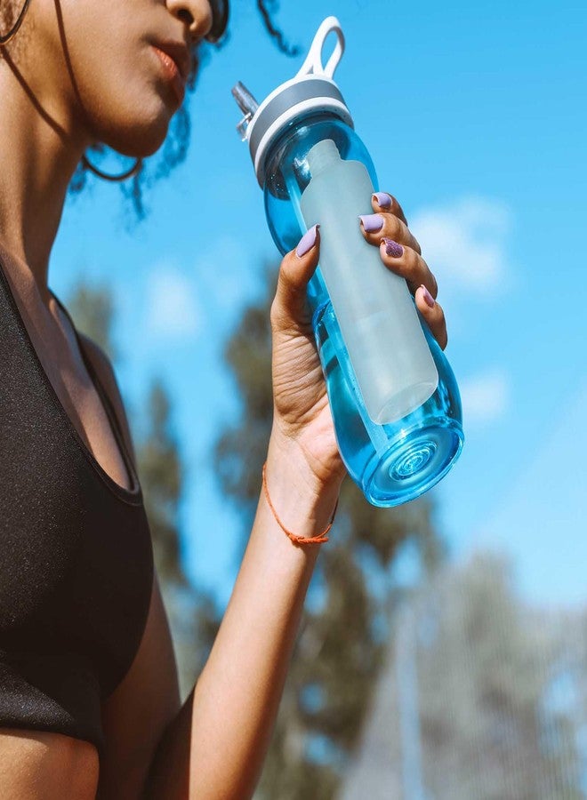 نوجو مجموعة نوجو من 6 قطع من أعواد الثلج البلاستيكية القابلة لإعادة الاستخدام سعة 16 أونصة مع غطاء، مناسبة للمشروبات، قابلة للغسل والتجميد، وتناسب زجاجات المياه ذات الفتحة الواسعة، وموزعات المشروبات، وقوارير البيرة، والقهوة. - Image 2