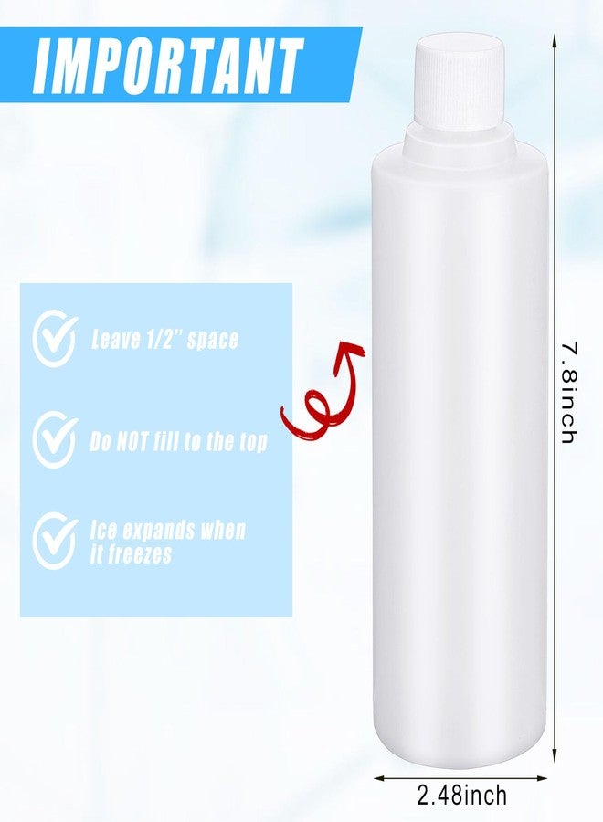 نوجو مجموعة نوجو من 6 قطع من أعواد الثلج البلاستيكية القابلة لإعادة الاستخدام سعة 16 أونصة مع غطاء، مناسبة للمشروبات، قابلة للغسل والتجميد، وتناسب زجاجات المياه ذات الفتحة الواسعة، وموزعات المشروبات، وقوارير البيرة، والقهوة. - Image 3