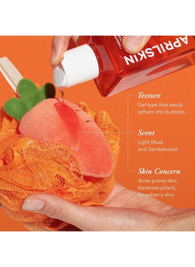 APRILSKIN April Skin Carrotene IPMP Exfoliating BHA Body Wash for Body Acne Pore Care 300ml - Image 2