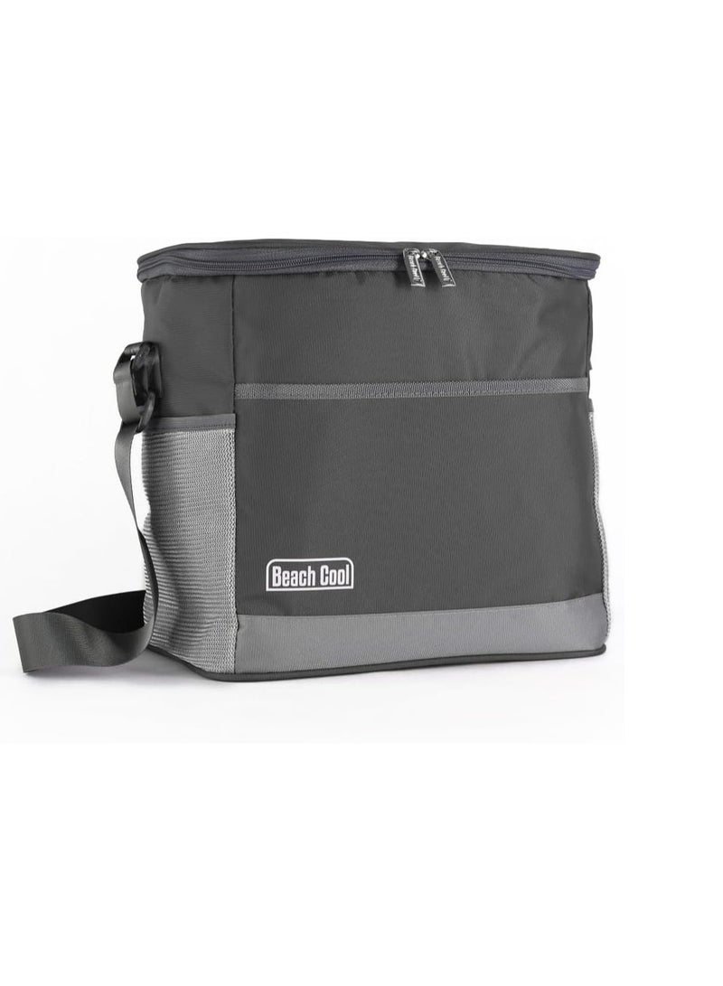 Hot and Cold Lunch Bag -Double Lined, High Quality Material -Adjustable Strap -(16Litre) -grey - Image 1