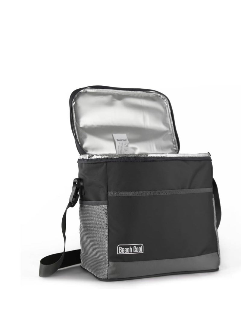 Hot and Cold Lunch Bag -Double Lined, High Quality Material -Adjustable Strap -(16Litre) -grey - Image 3