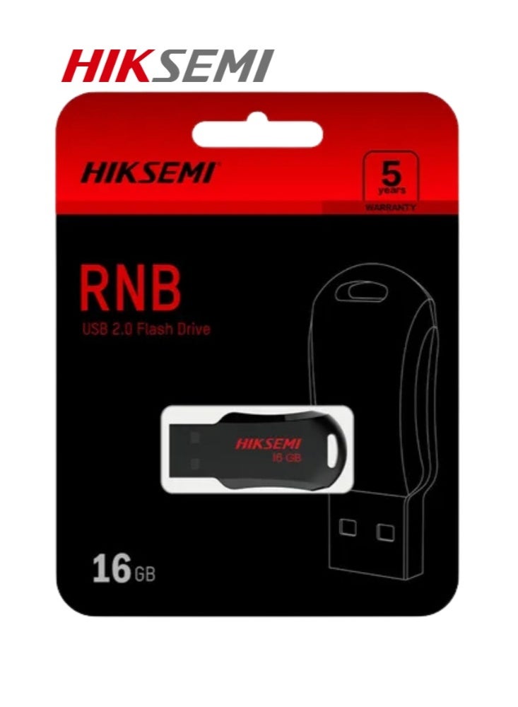 هيكسيمي محرك أقراص فلاش HIKSEMI USB 2.0 RNB سعة 16 جيجابايت، أسود | HS-USB-M200R سعة 16 جيجابايت - Image 2