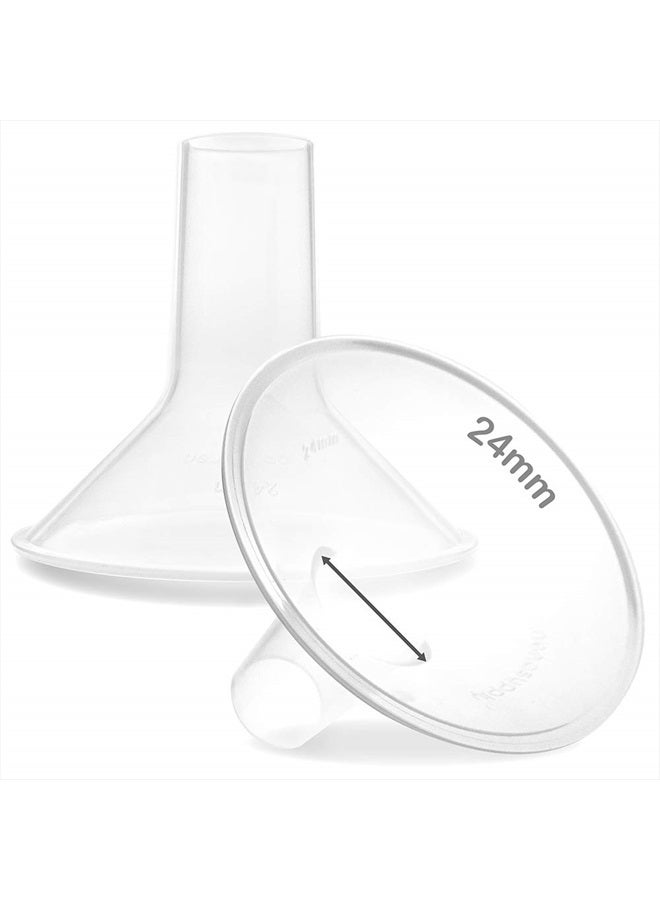 NENESUPPLY حلمة نينسوبلاي 24 مم متوافقة مع أجزاء مضخة لانسينه و مضخات الثدي. بديل لحلمة لانسينه 24 مم. - Image 1
