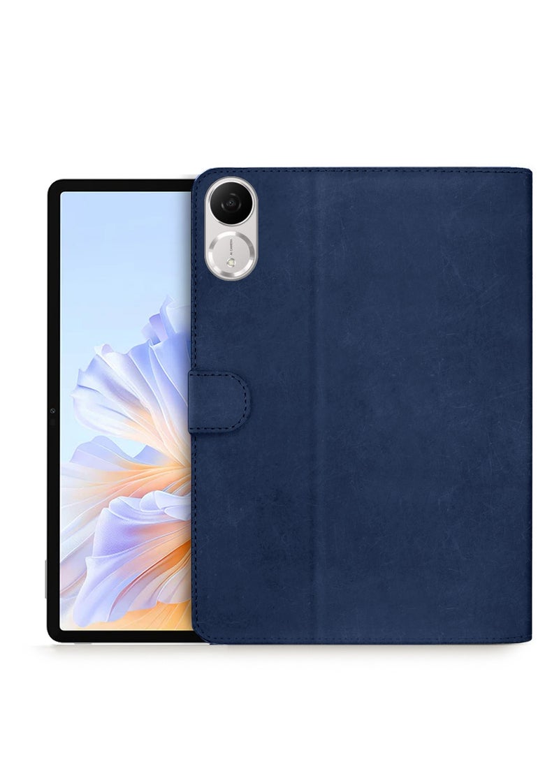 دبليو تيك غطاء flip بحواف مغناطيسية من تقنية WTech للـ Honor Pad V9 11.5 2024 (11.5 بوصة) - لون أزرق داكن - Image 1