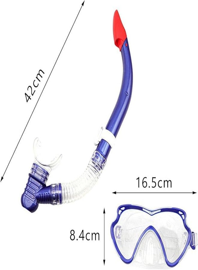 SHREVI Anti-Fog Goggles with Breathing Pipe Snorkel Set Swimming Scuba Diving Mask Semi-Dry Scuba Diving Equipment for Adults, Youth, Boys & Girls - Outdoor Snorkeling & Diving Accessories (Blue) - Image 5