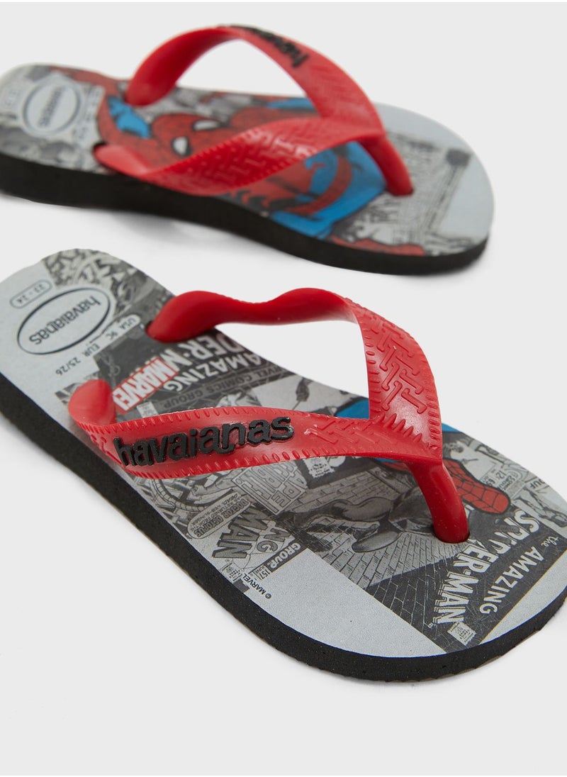 havaianas - Kids Marvel Logomania Flip Flops - Image 1