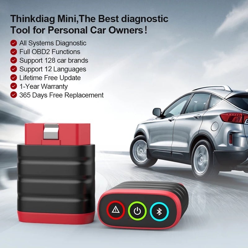 فكر في السيارة جهاز فحص أعطال السيارة Thinkcar Thinkdiag Mini Obd2 Scanner For Auto Full Obd 2 Function System Diagnostic Tool Car Diagnose Code Reader PK ELM327 - Image 4