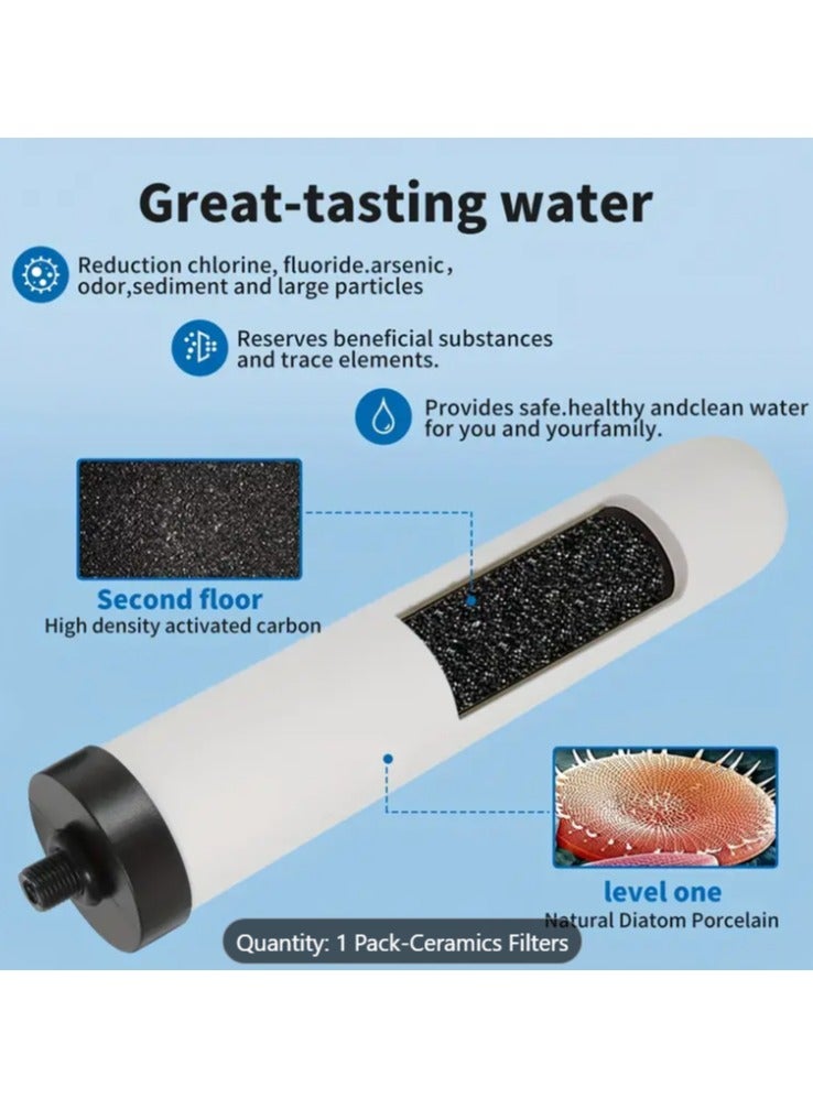 Tuffco Ceramic Water Filter Candle Replacement – Compatible with Gravity Water Purifiers – Long Life, High Filtration, Easy to Install, Removes Bacteria, Chlorine & Impurities - Image 4