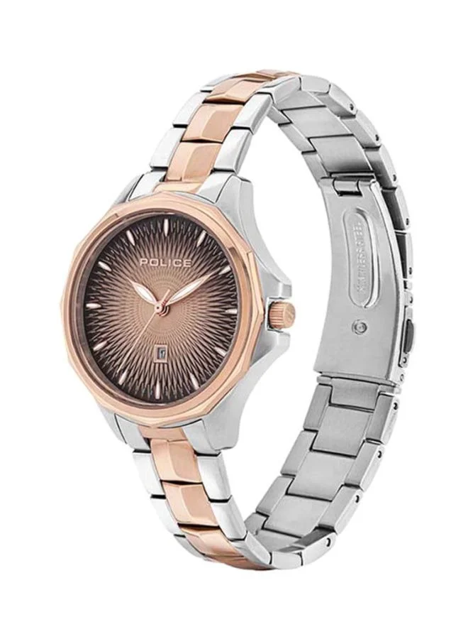 POLICE Korana 36mm Quartz Women's Watch with Two-tone Stainless Steel Bracelet