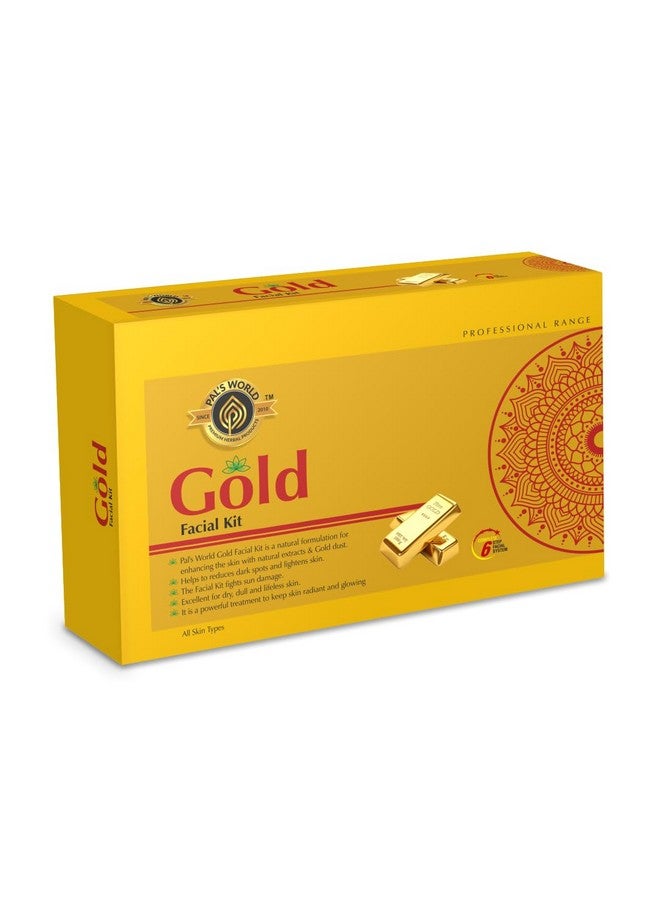 Pal's World Gold Facial Kit for Glowing Skin - Natural Ingredients, Brightening & Rejuvenating Face Treatment - 6-Step Skincare Set for All Skin Types" - Image 2