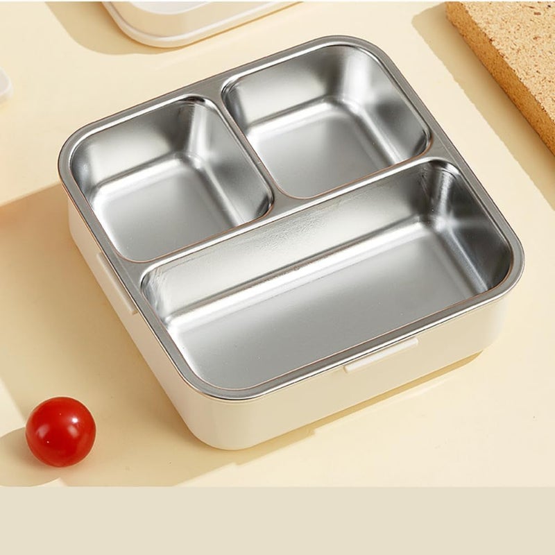 daiDokoro 2Layer Cartoon Shape Kids Lunch Box Stainless Steel Inner 3 Compartments Airtight LeakProof BPAFree Meal Box 1120 ML 70 ML Sauce Cup School Picnic Tiffin for Girls Boys - Image 3