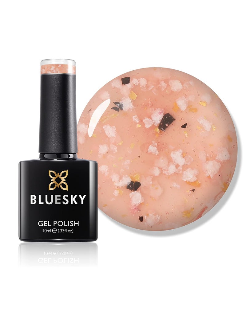 Bluesky Gel Nail Polish Flower Gel Dancing Dahlia BFL01 Coral Orange Jelly Long Lasting Chip Resistant Requires Drying Under UV or LED Lamp - Image 1