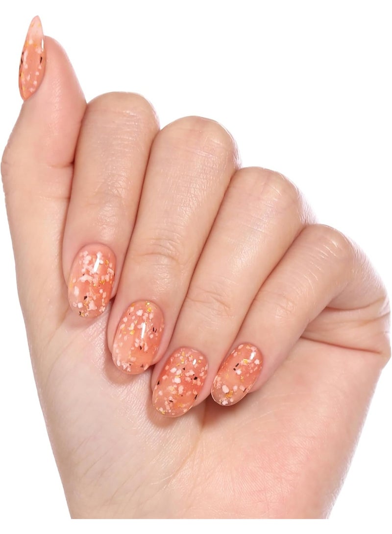 Bluesky Gel Nail Polish Flower Gel Dancing Dahlia BFL01 Coral Orange Jelly Long Lasting Chip Resistant Requires Drying Under UV or LED Lamp - Image 4