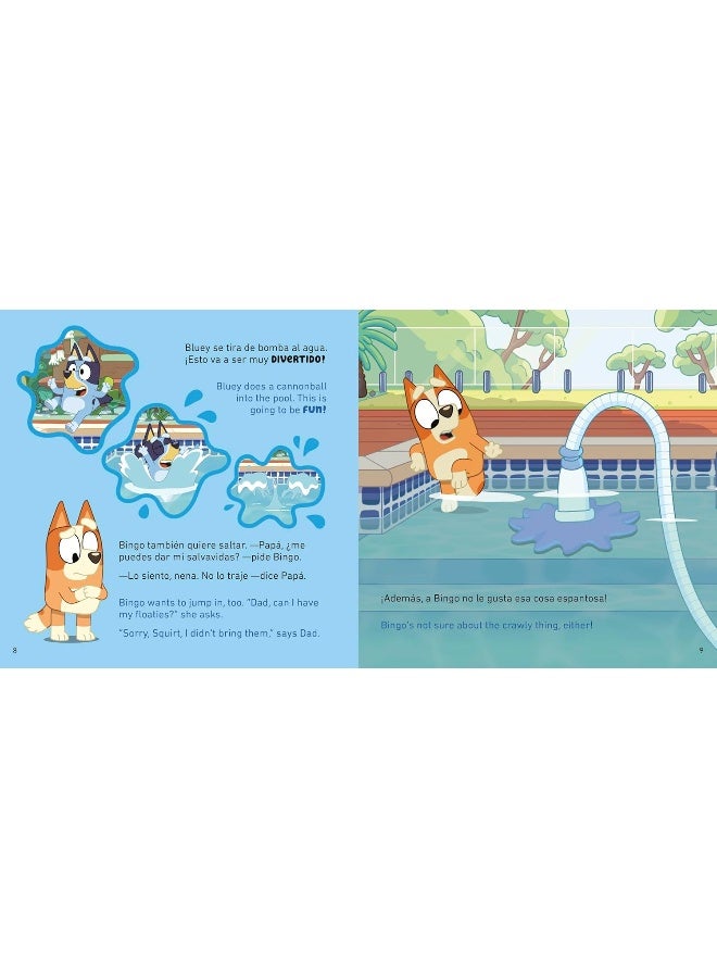Bluey: The Pool/La Piscina (Bilingual English-Spanish Edition)  - Image 5
