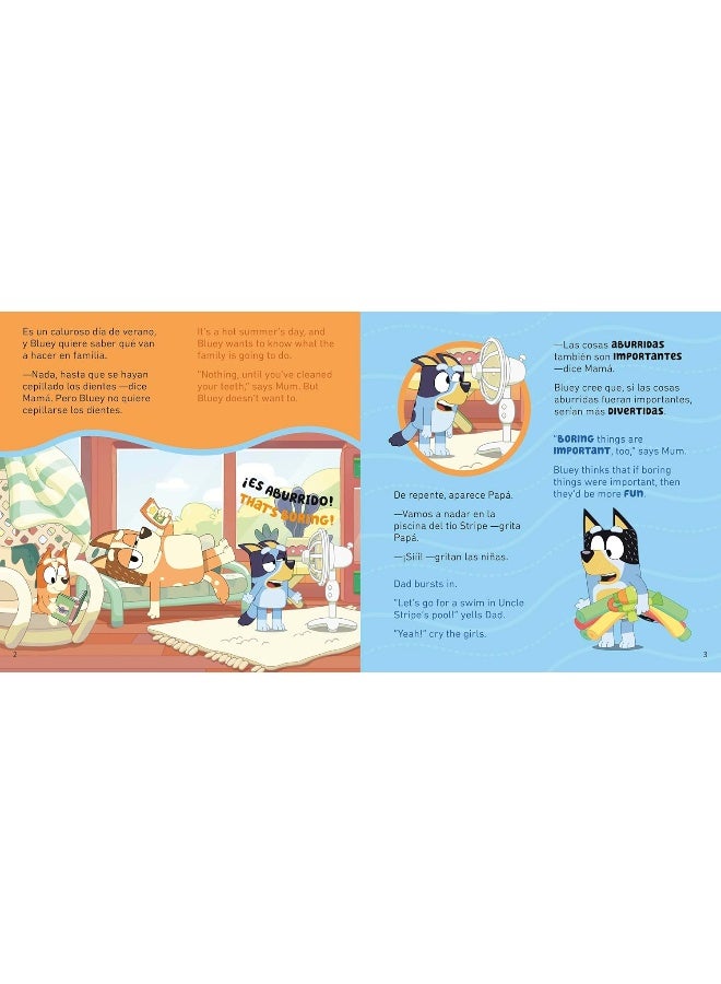Bluey: The Pool/La Piscina (Bilingual English-Spanish Edition)  - Image 2