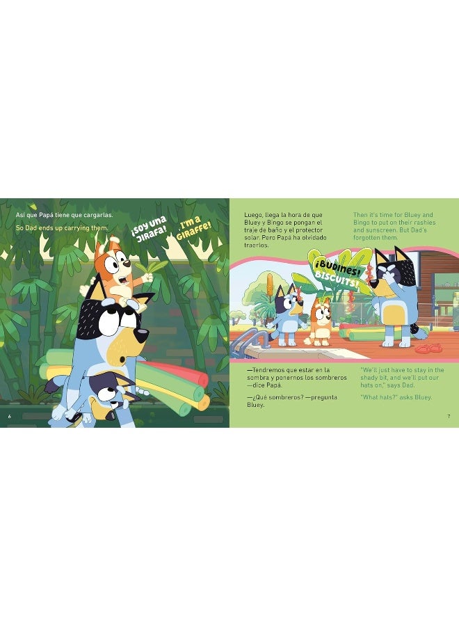 Bluey: The Pool/La Piscina (Bilingual English-Spanish Edition)  - Image 4
