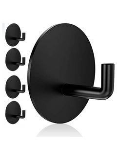 Generic 5 PCS Heavy duty wall hook adhesive hook, waterproof and rust resistant, suitable for home, office, bathroom, shower, kitchen door, nail free adhesive hanger, robe, towel hook  - Image 1
