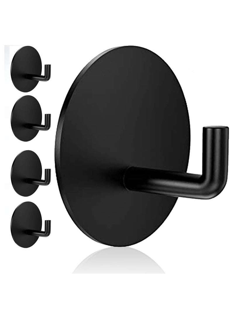 5 PCS Heavy duty wall hook adhesive hook, waterproof and rust resistant, suitable for home, office, bathroom, shower, kitchen door, nail free adhesive hanger, robe, towel hook  - Image 1