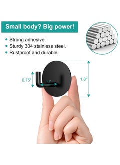 Generic 5 PCS Heavy duty wall hook adhesive hook, waterproof and rust resistant, suitable for home, office, bathroom, shower, kitchen door, nail free adhesive hanger, robe, towel hook  - Image 4