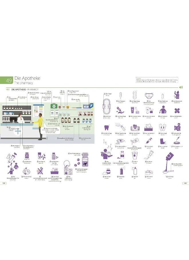 null - German English Illustrated Dictionary: A Bilingual Visual Guide to Over 10,000 German Wor - Image 1