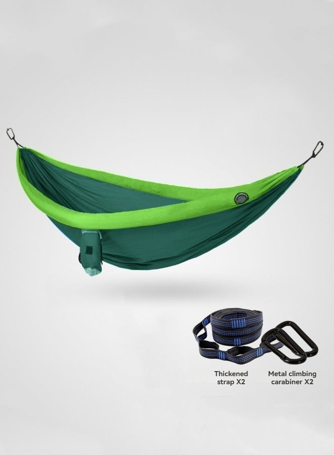 M MIAOYAN Double inflatable hammock outdoor swing for adults and children to prevent rollover in the wild camping and mosquito net hammock  - Image 2