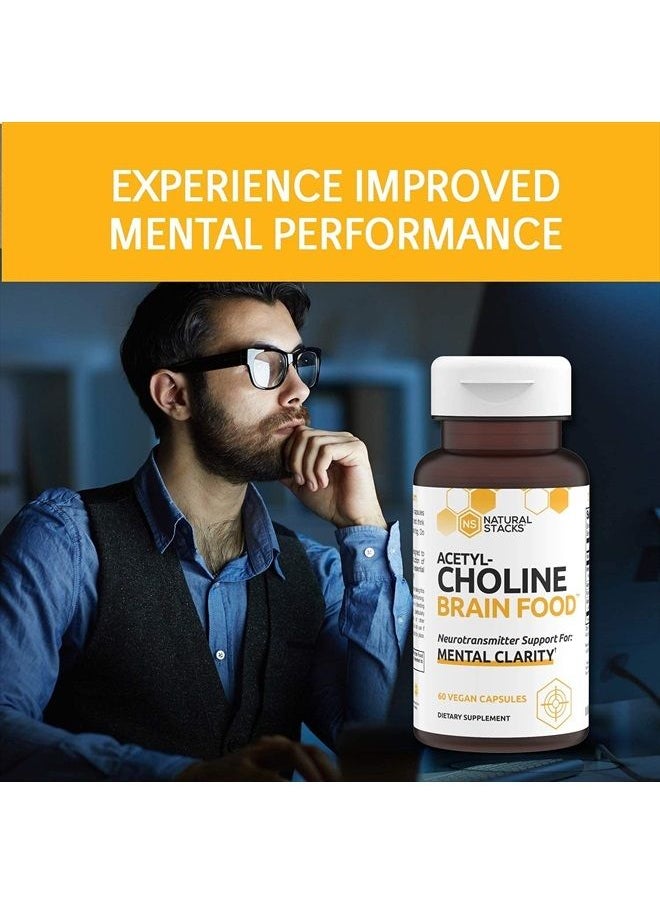 Acetylcholine Brain Food with Alpha GPC Choline - Helps Clears Brain Fog, Improves Mental Drive & Mood - GPC Supplement & Focus Supplement for Faster Thinking & Clear Brain (60ct) - pzsku/ZCD358130CE9CEDAE7825Z/45/_/1681215302/642bc499-7cd7-4231-b13c-d2de2f936532