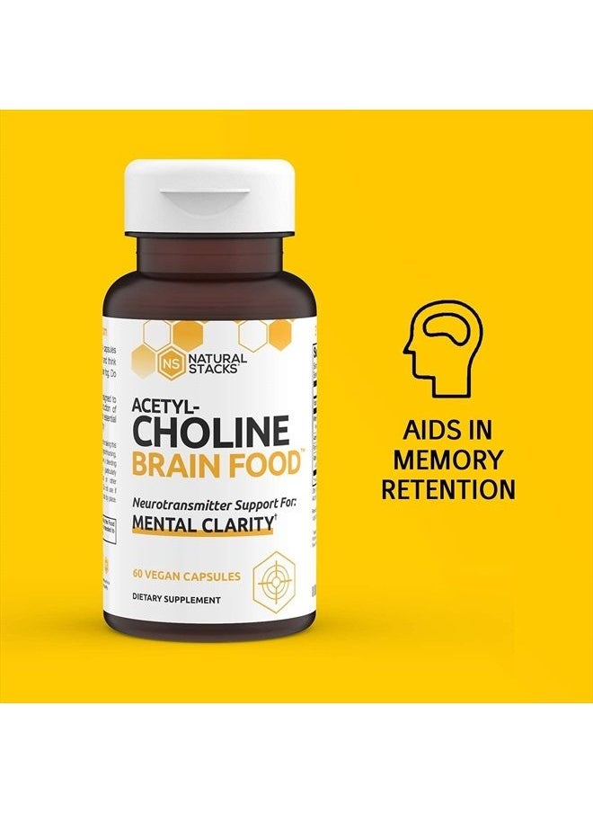 Acetylcholine Brain Food with Alpha GPC Choline - Helps Clears Brain Fog, Improves Mental Drive & Mood - GPC Supplement & Focus Supplement for Faster Thinking & Clear Brain (60ct) - pzsku/ZCD358130CE9CEDAE7825Z/45/_/1681215302/f7aad6ac-84d3-42c6-b74d-edfe019371a6