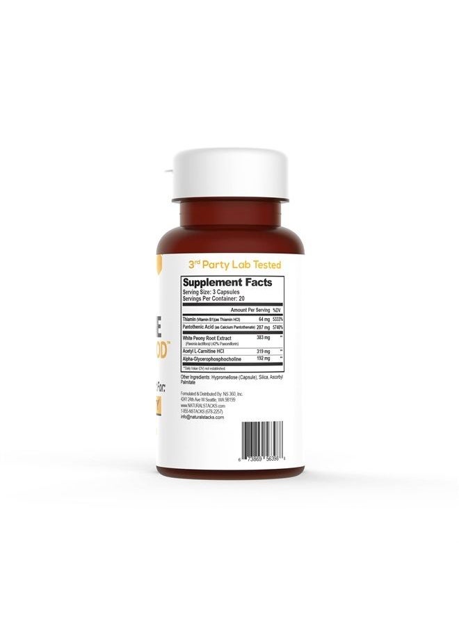 Acetylcholine Brain Food with Alpha GPC Choline - Helps Clears Brain Fog, Improves Mental Drive & Mood - GPC Supplement & Focus Supplement for Faster Thinking & Clear Brain (60ct) - pzsku/ZCD358130CE9CEDAE7825Z/45/_/1689273078/e6499623-0d35-4ed1-9cc7-b92a6006a199