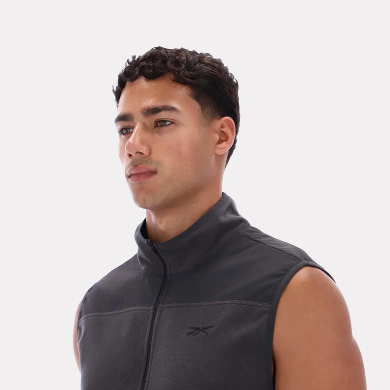 Reebok Washed Black Reebok All Trail Body Warmer Gillet Track Men's Jacket - Washed Black for Men | Best Price UAE