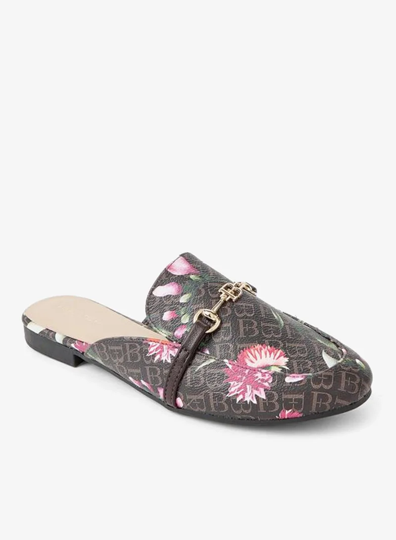 Flora Bella Women Monogram Print Mules