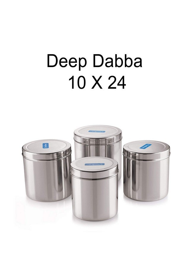 neelam Stainless Steel 22 Gauge Dabba - 3100 ml, 1 Piece, Silver, Manual-Lift - Durable and Elegant Food Storage Container, Ideal for Storing Grains, Snacks, Perfect for Daily Use, Easy to Clean. - Image 2