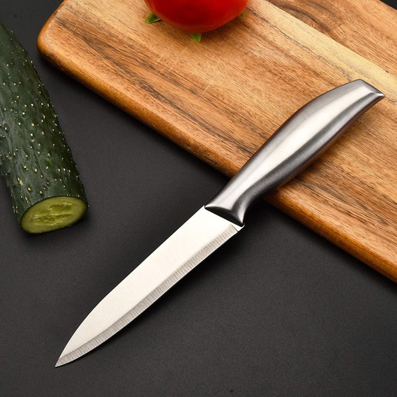 Krivety Krivety Stainless Steel Handle Paring 12Cm Cleaver 18Cm Kitchen Knife High Carbon Super Sharp to Hold Blade Edge for ParingMeat Chopping Fruits Vegetables Home Restaurant KnifeCAC  - Image 2
