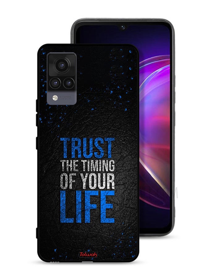 Tolwak Vivo V21 4G Protective Case Cover Trust The Timing Of Your Life  - Image 1