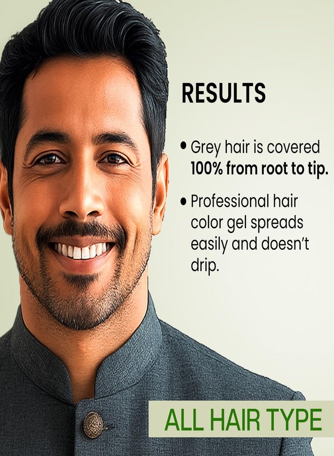 PRO ADS PROADS Black Hair Color Gel with Fruit Vinegar | 10-Min Quick Hair Dye for Men & Women | Long-Lasting, Natural Look | No Drip, Mess-Free Gel Hair Color (500mlX2) - Image 5