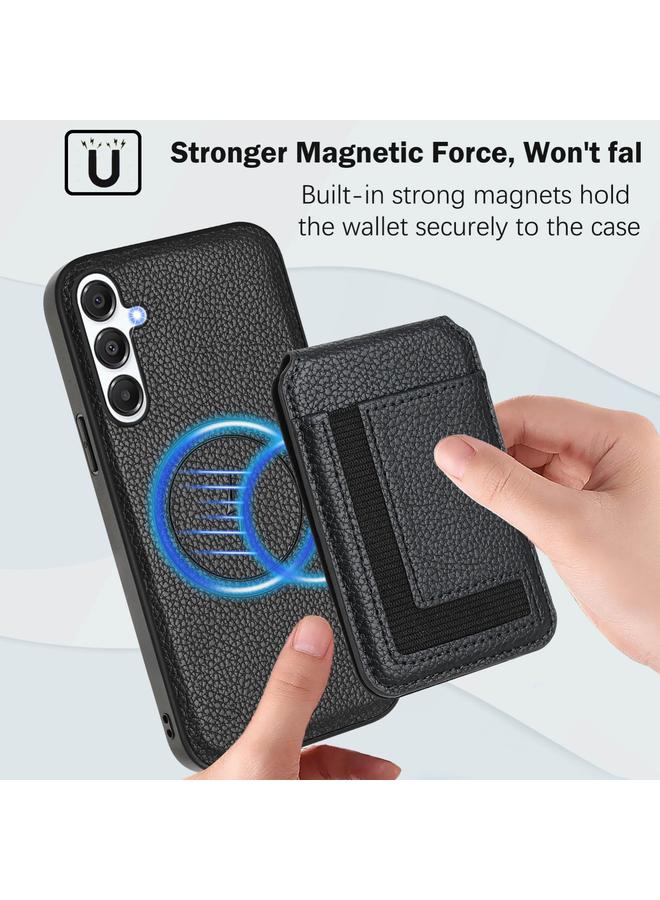S-TOP Case For Samsung Galaxy M55 / C55 CX01 Detachable Magsafe Magnetic Card Bag Phone Case - Image 5