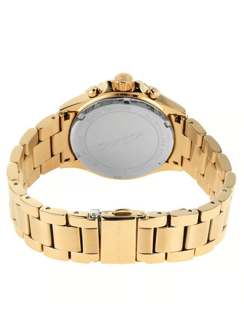 ام كي ساعة إيفرست كرونوغراف من الفولاذ المقاوم للصدأ باللون الذهبي - 7212 - Image 2