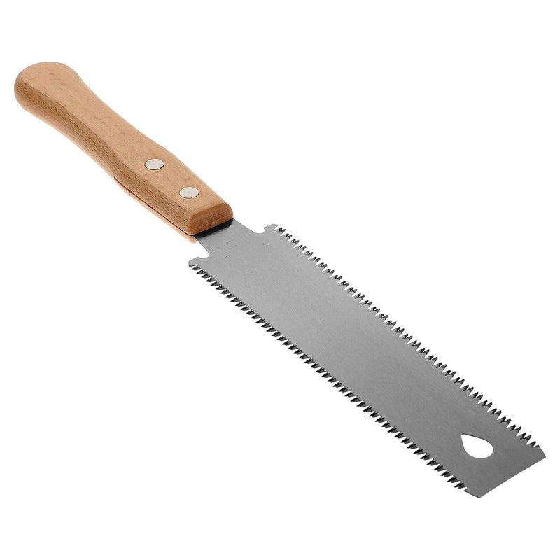 Double Edged Flush Cut Hand Saw With Wooden Handle For Carpentry And DIY Woodworking - Image 2