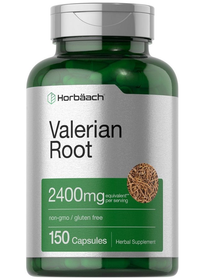 Horbäach Valerian Root Capsules | 2400 mg | 150 Count | Extract Supplement | Non-GMO, Gluten Free - Image 1