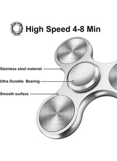 Eraysun Fidget Spinners Toy, Metal Stainless Steel Bearing High Speed 4-8 Min Spins, EDC ADHD Stress Anxiety Relieves Reducer Fidgets Finger Toys, Novelty Gift for Kids and Adults  - Image 2