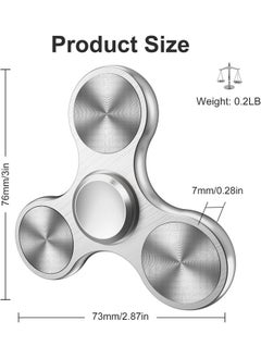Eraysun Fidget Spinners Toy, Metal Stainless Steel Bearing High Speed 4-8 Min Spins, EDC ADHD Stress Anxiety Relieves Reducer Fidgets Finger Toys, Novelty Gift for Kids and Adults  - Image 3