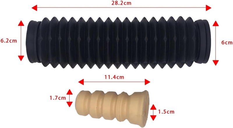Wivplex Car Rear Shock Absorber Buffer Rubber Boot Set - Image 2